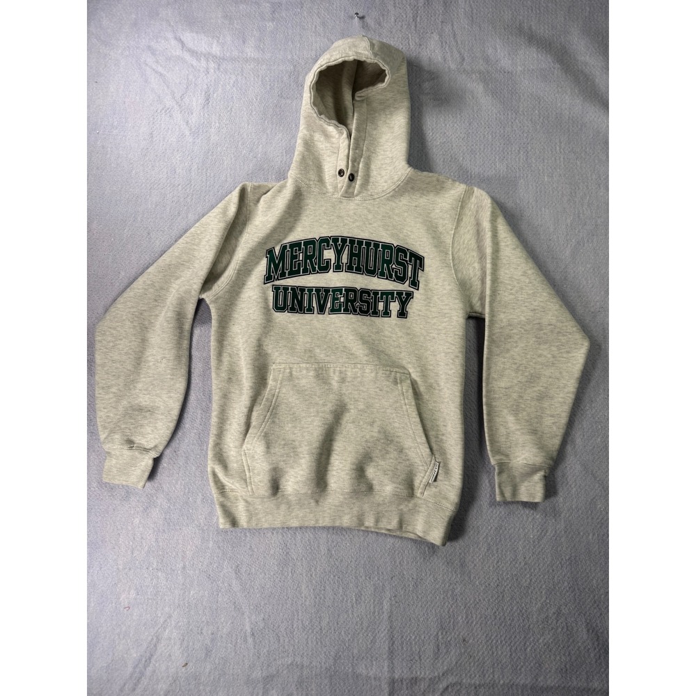MSP Eighty8 Mercyhurst University Hoodie Heather Gray Embroidered Sweatshirt Sm